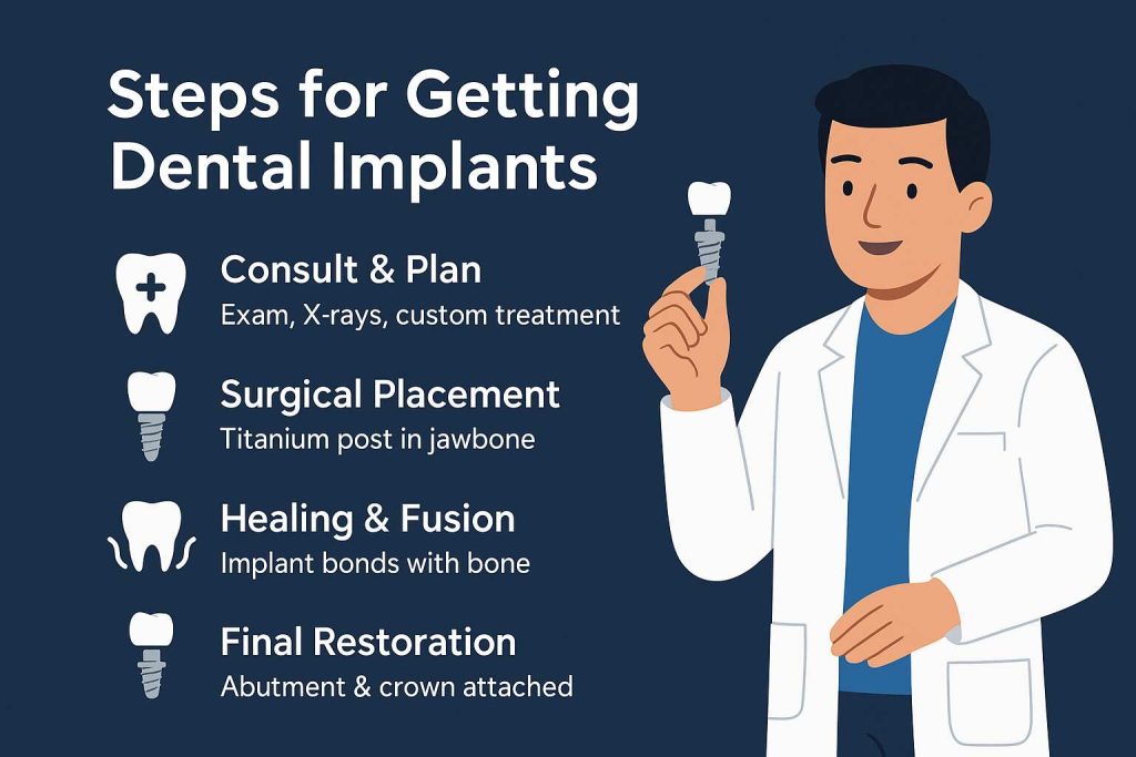 Steps for Getting Dental Implants